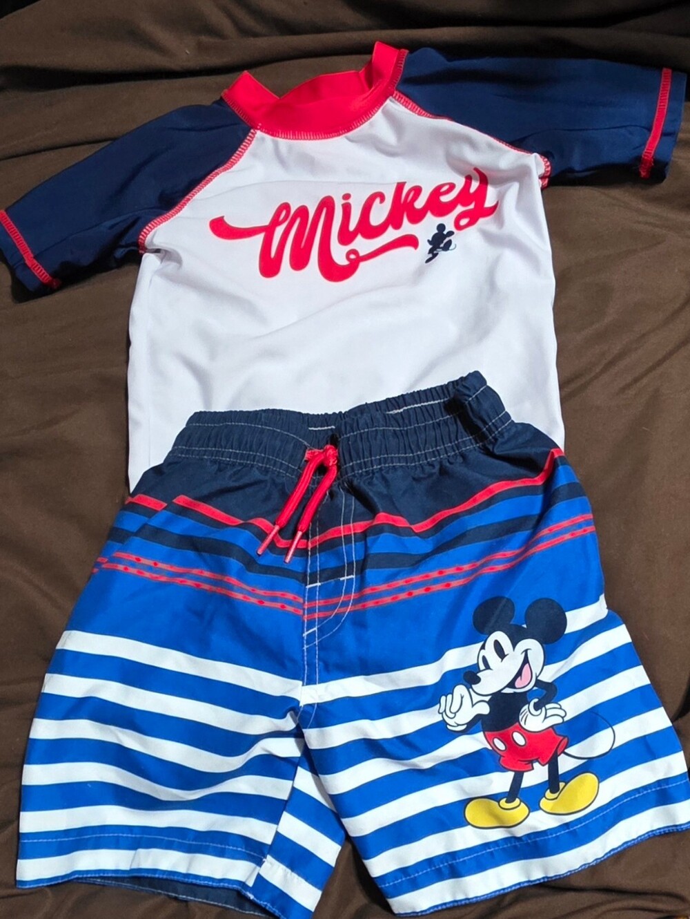 Disney Junior Mickey Mouse Shirt & Swim Shorts 3T Toddler Set